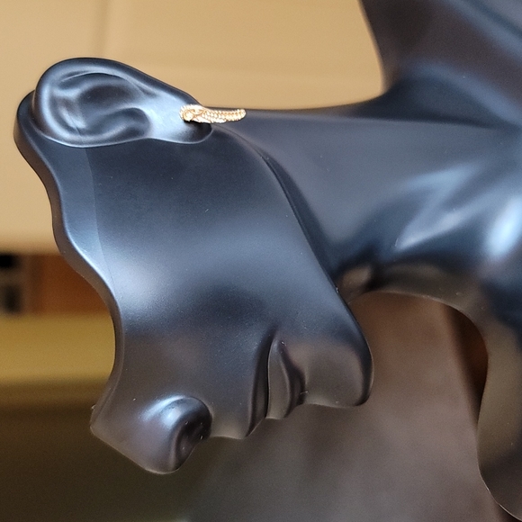 Small Wings Gold Plated Earrings - Picture 4 of 4